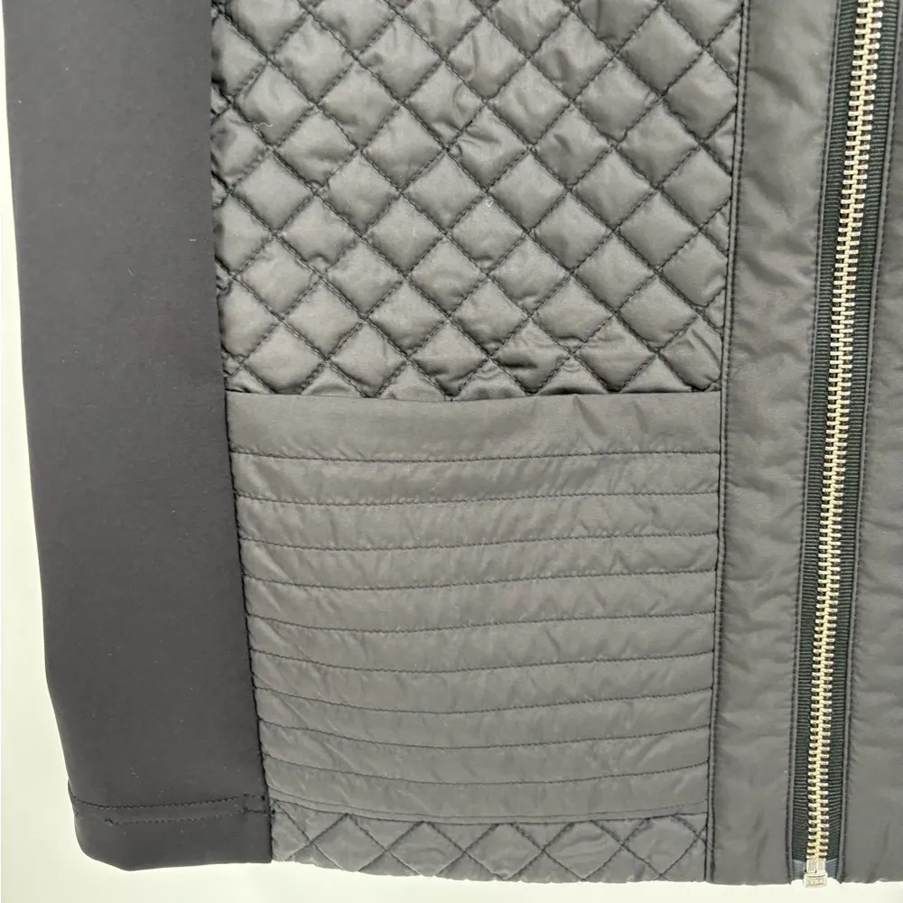 Lululemon athetica Black Cardigan & Again winter Quilted Zip Up Jacket size 8 - Image 6