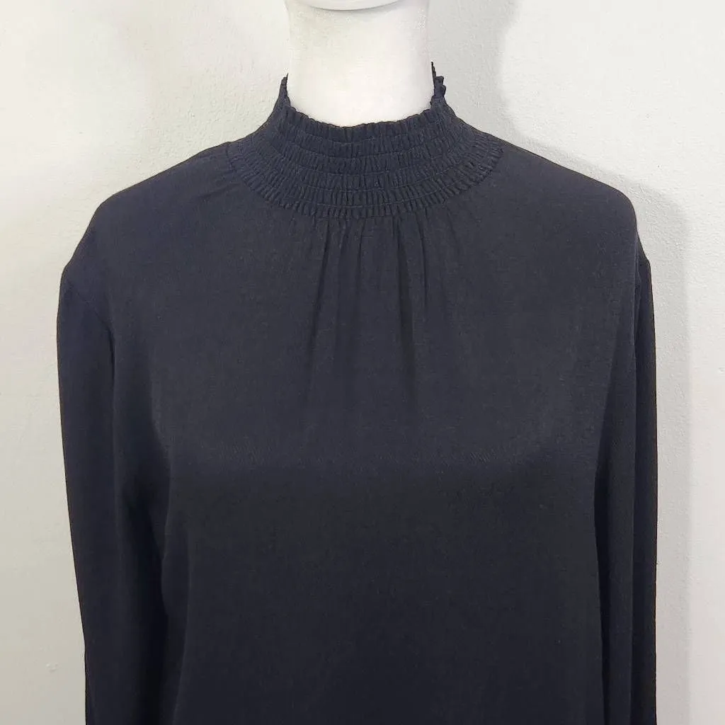 Bobi Mock Turtleneck Black Blouse NWT Size Small Revolve Black Turtleneck - Image 2