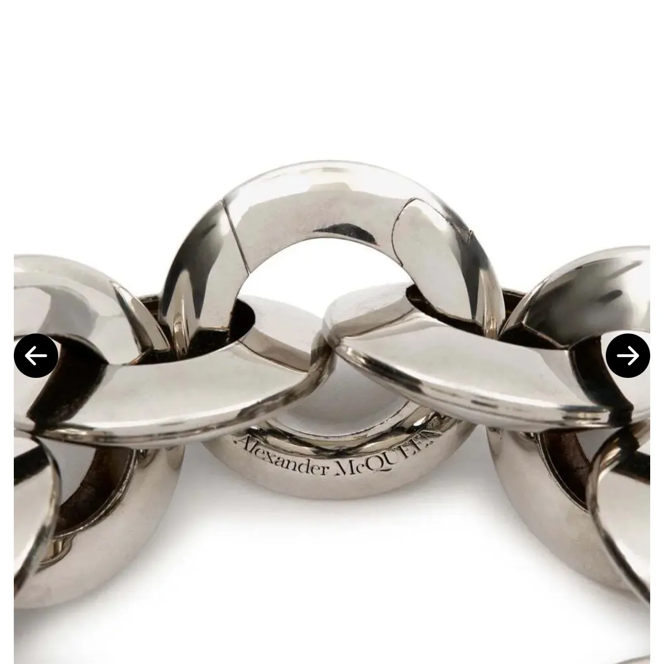 Alexander McQueen Silver Chunky Chain Link Bracelet Made in Italy‼️NO BOX‼️NWOT - Image 8