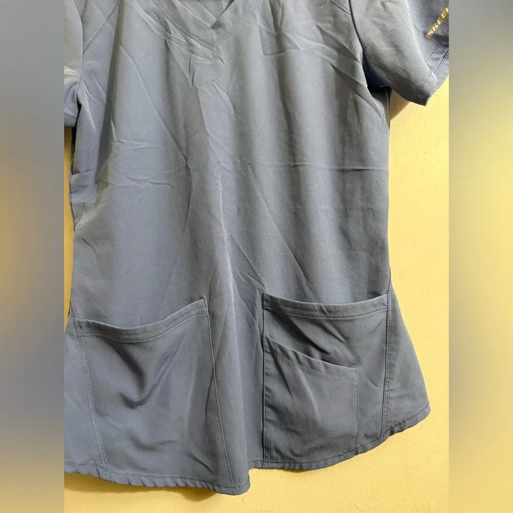 Skechers‎ by Barco Breeze Women's 3-Pocket STRETCH V-Neck Scrub Top Size XS - Image 2