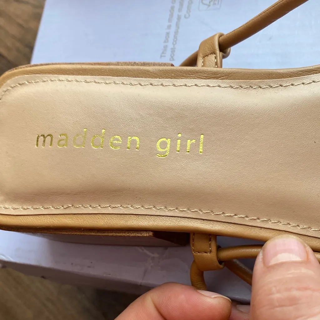 Madden Girl tan  Strappy Sandals - Image 2