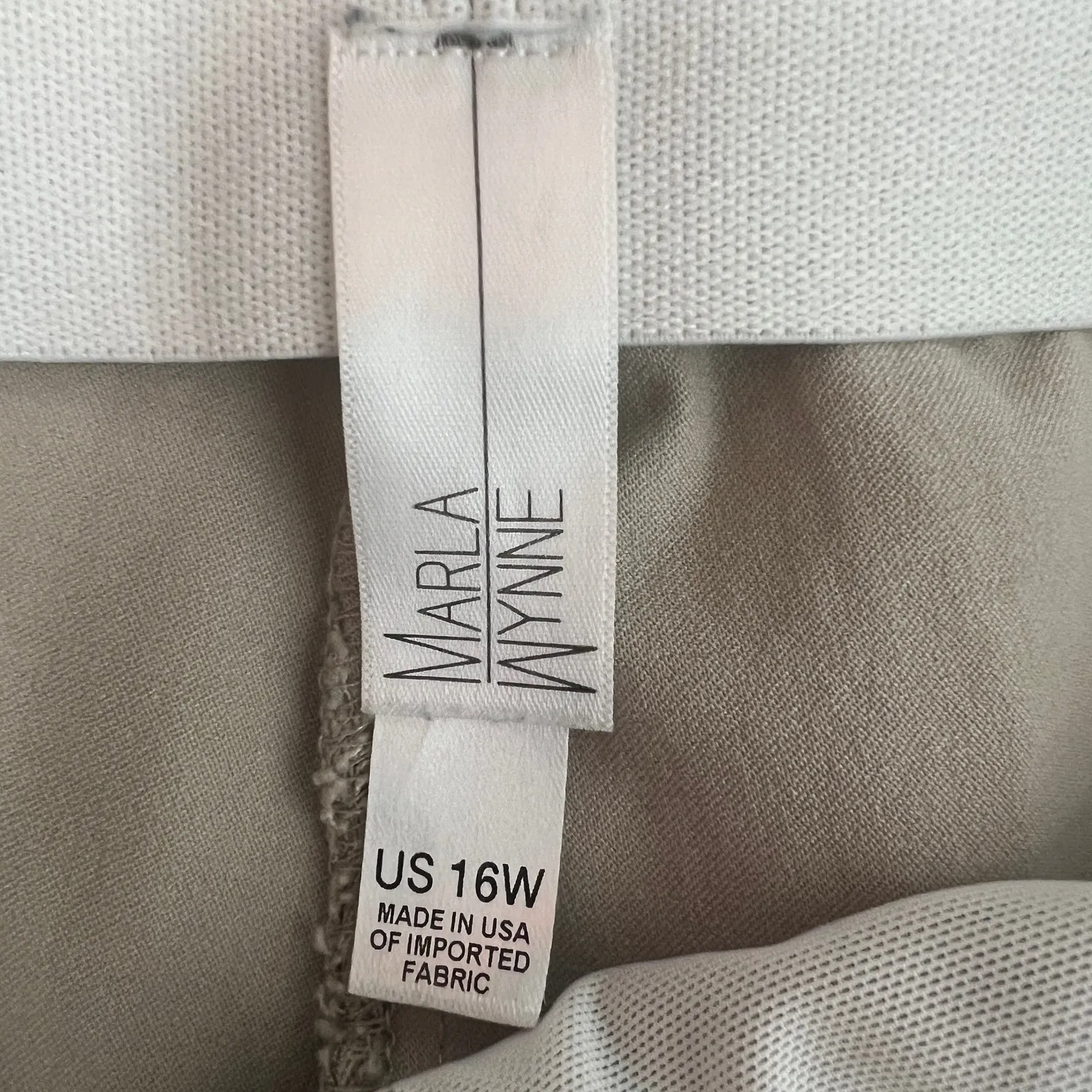 Marla Wynne Womens Pants 16 Pull On Ankle Stretch Business Casual Workwear Chic Size 16W - Image 2