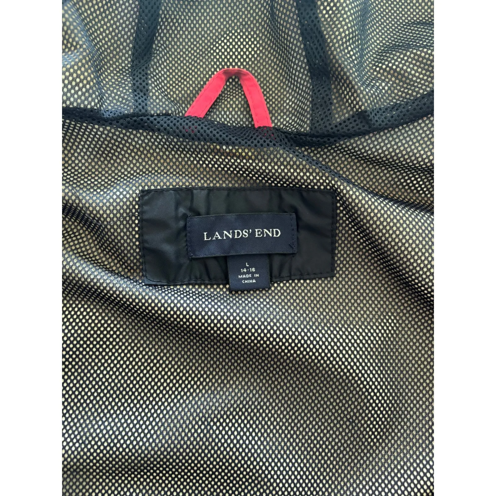 Lands End Jacket Womens Size Large Pink Goretex Rain Jacket Lined Outdoor Hiking - Image 12