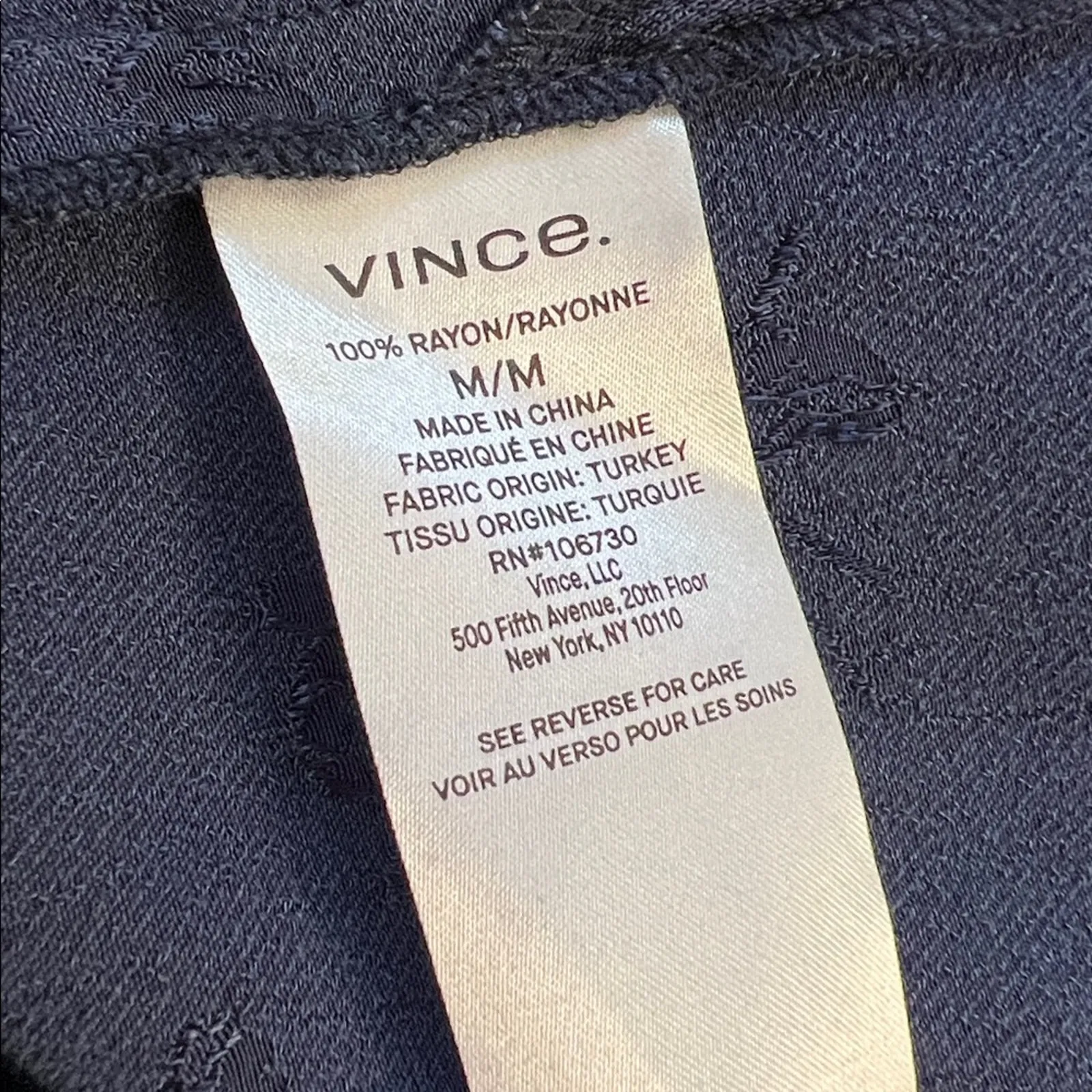 Vince Midnight Blue floral brocade high neck Long Sleeve midi Dress - Image 6