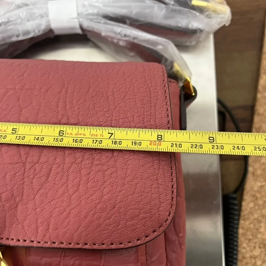 OrYany Burgundy Shoulder Bag NEW Leather Croc Tassel Crossbody Purse Flap - Image 16