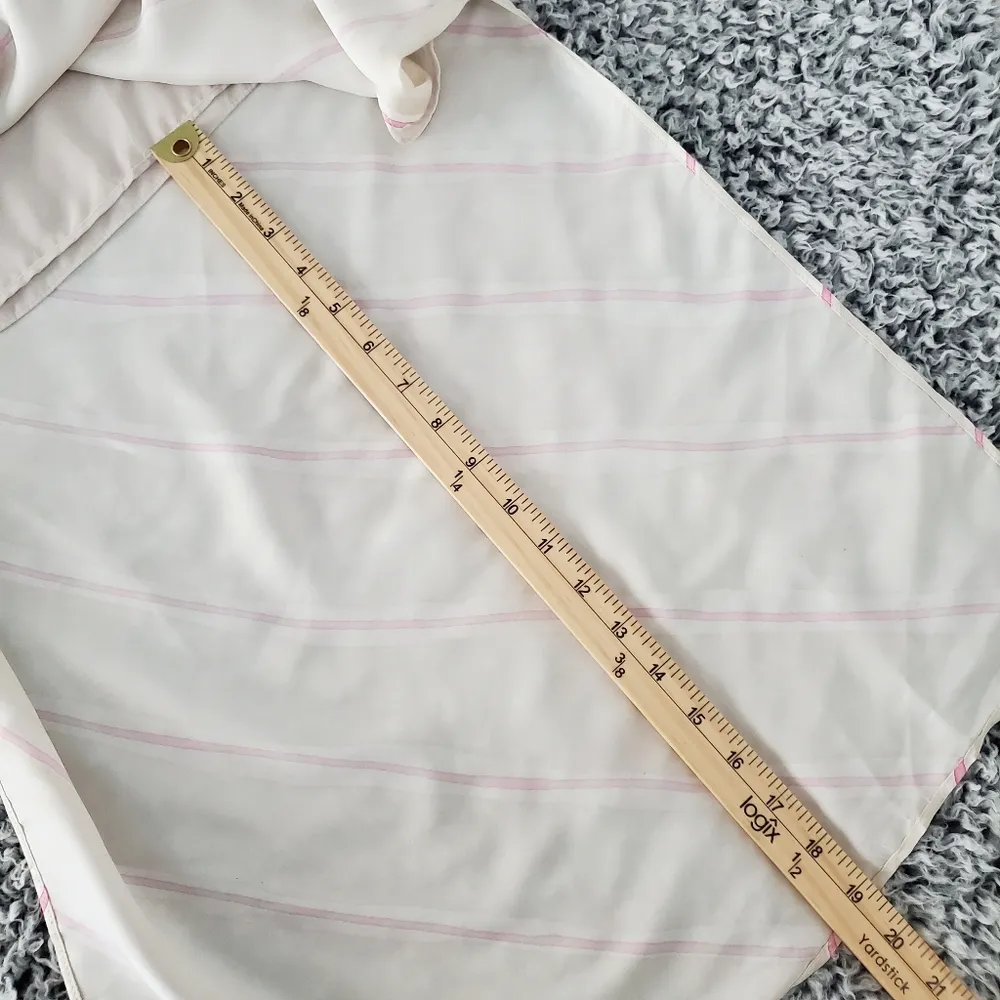 Zara Satin Effect Maxi Dress XS Long Striped Sleeveless Flowy Side Slits Lined - Image 16