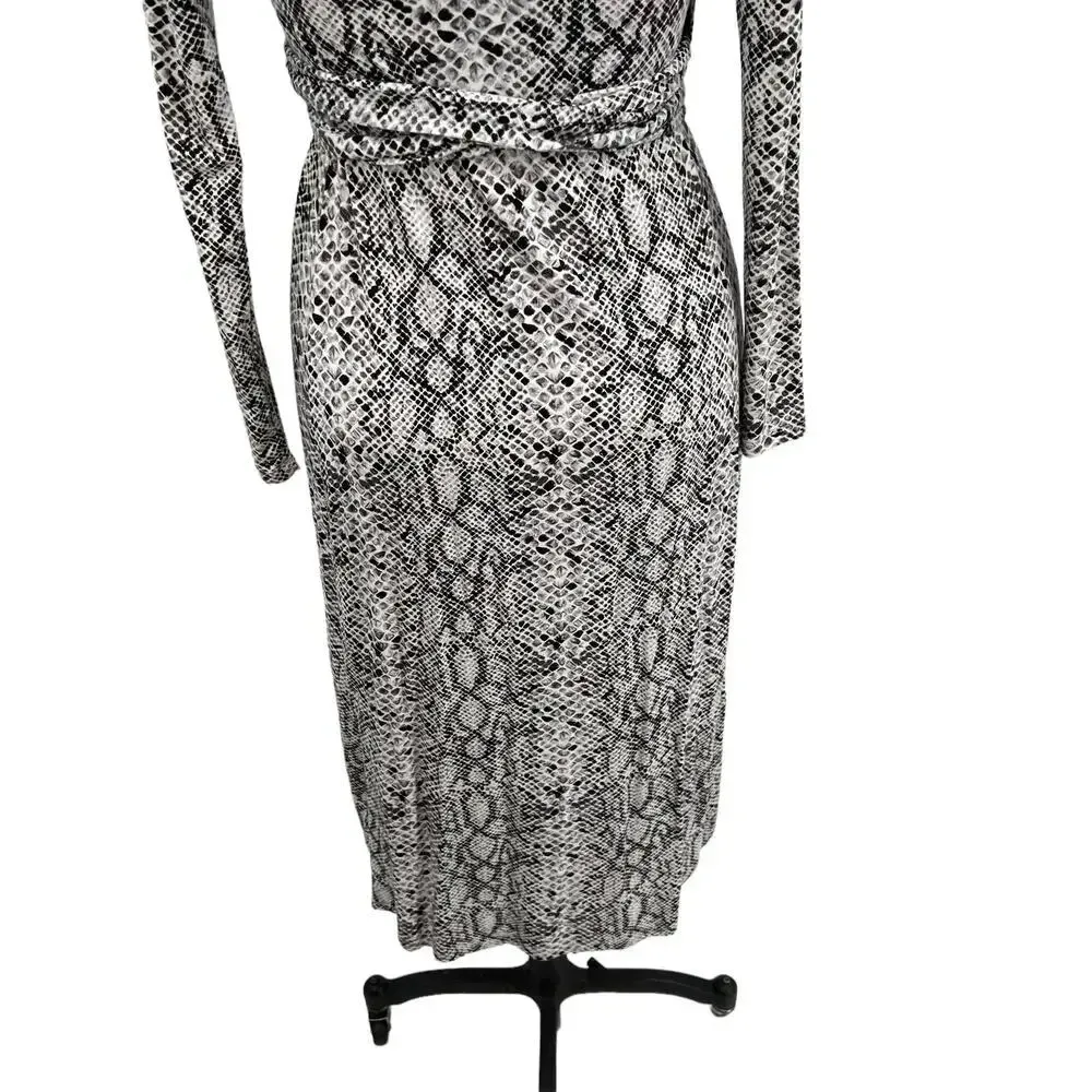 Good American The Runaround Wrap Dress‎ Python Print Size 0 / XS - Image 8