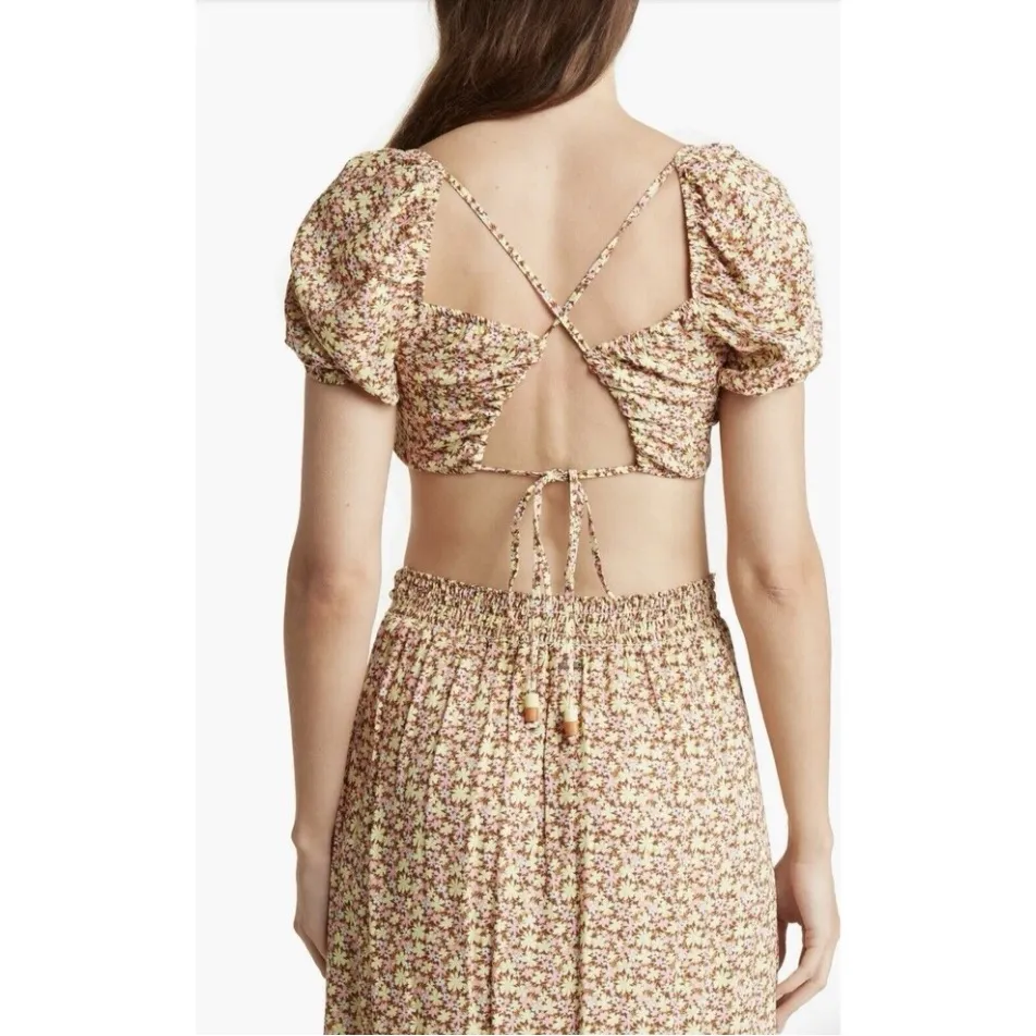 New! Maaji Smocked Riley Crop Top Sz‎ Medium - Image 2