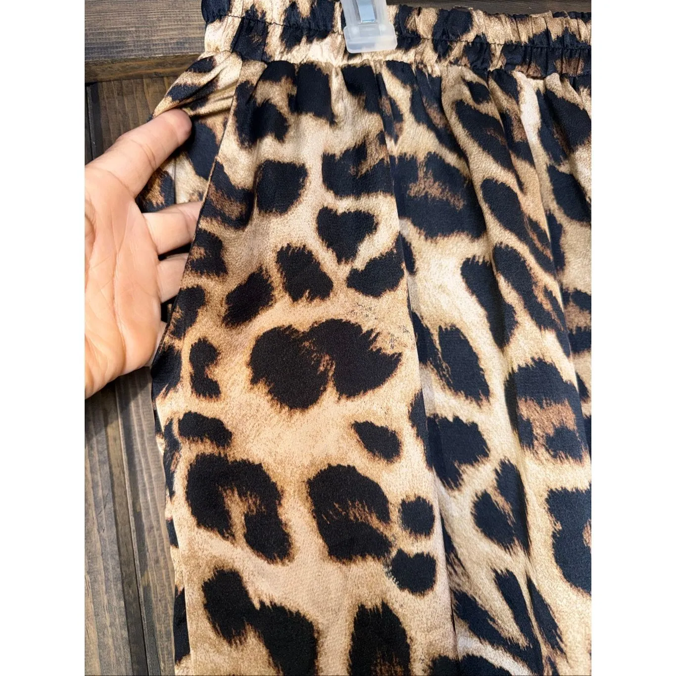 Hayden Tapered-Fit Pull-On Leopard Animal Print Ankle Pants - Image 2