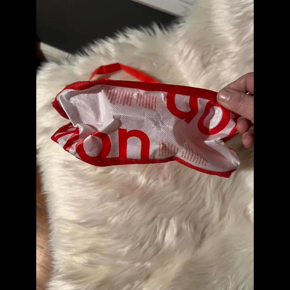 Lululemon Red Reusable Tote Bag - Image 3