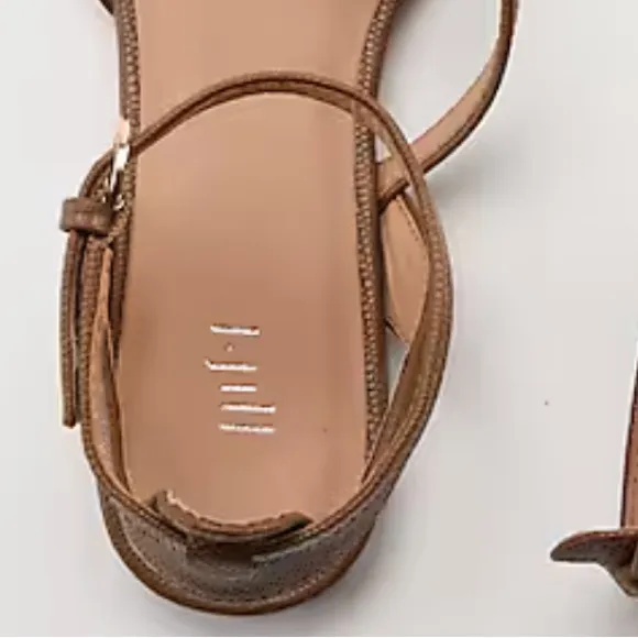 Amelia Crisscross Strappy Sandals‎ Brown Size 8 - Image 6