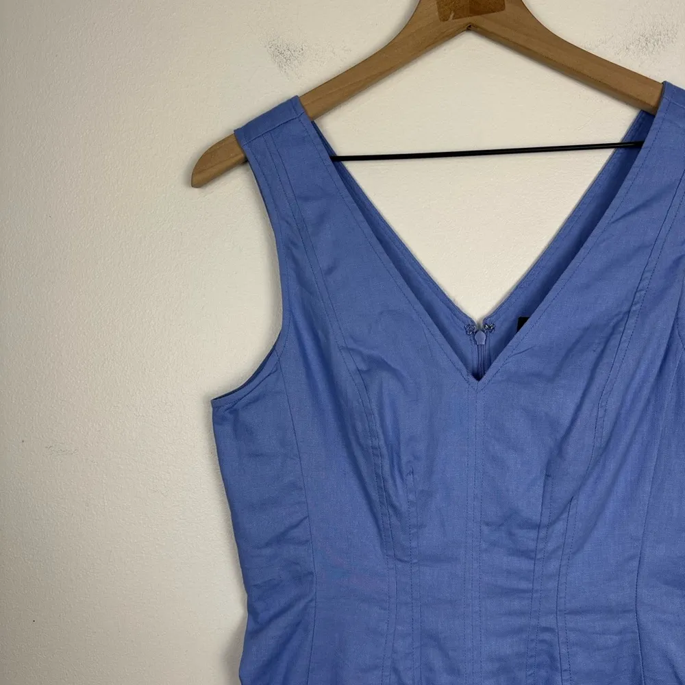 Banana Republic Linen Blend V Neck Lightweight Midi Dress Women’s Sz 4 - Image 6