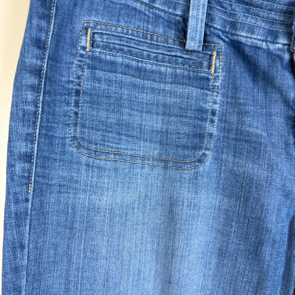 Lucky Brand Charlie Flare Women’s Low Rise Jeans Blue Distressed Flared 12x31 - Image 4