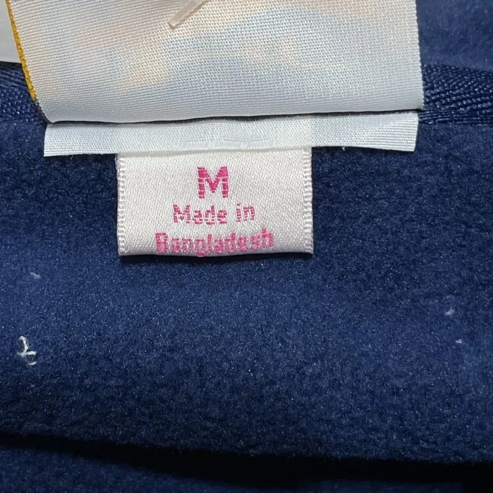 New College House Sacred Heart Academy Alumna Fleece Jacket Zip Size M Medium Blue - Image 5