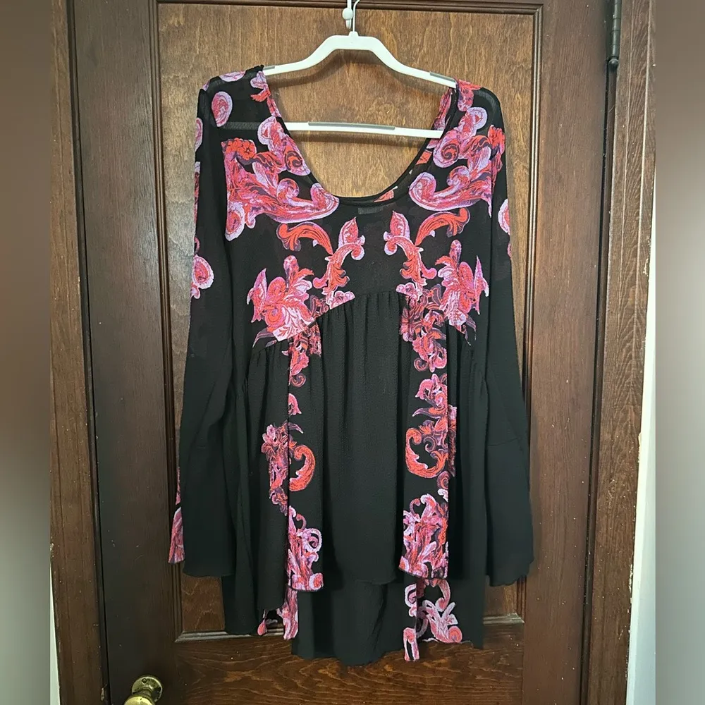 Free People Symphony Bell Sleeve Slip Dress Size M - Image 4