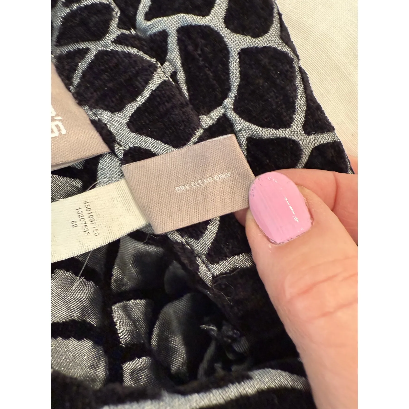 Chico's Long Sleeve Printed Button Up Jacket Blazer Side Pocket Women's Size 0 - Image 6