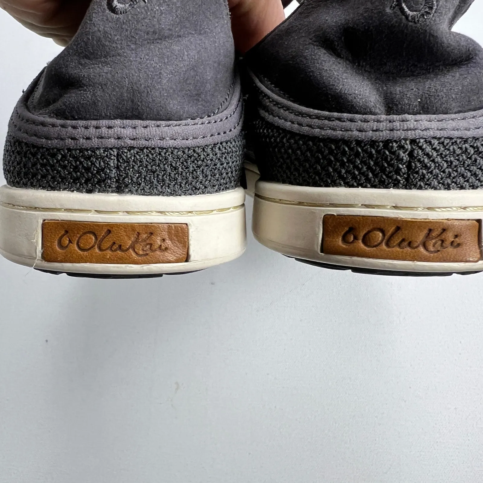 Olukai Pehuea Li Convertible Heel Light Mesh Comfort Lace Up Sneaker Gray Size 7 - Image 6