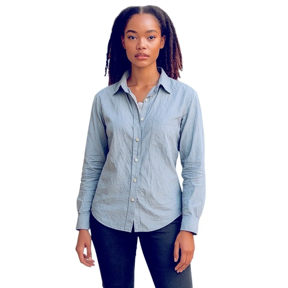 Frank & Eileen Tailored Intentionally Wrinkled Barry Button Up Star Shirt - Image 3