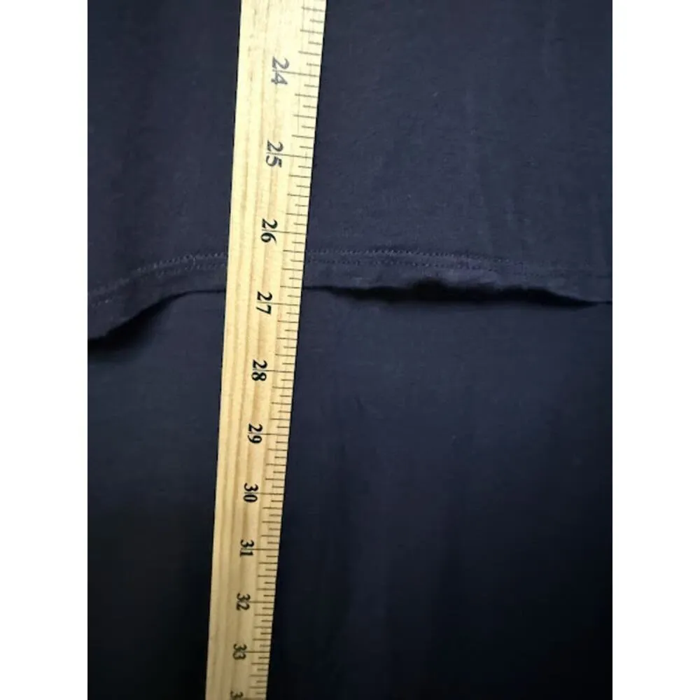 Ecru High Low Skirt Women's Size S/M Comfort Minimalist Cozy Modest Midi Blue - Image 8