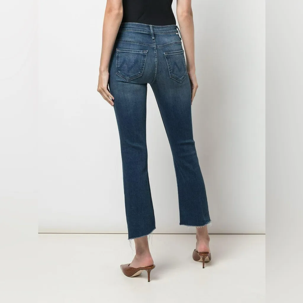 Mother The Insider Crop Step Fray in Sweet and Sassy size 25 Blue - Image 2