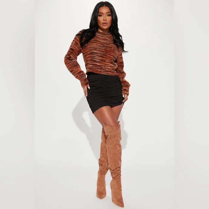 Knitted open back sweater - Image 3