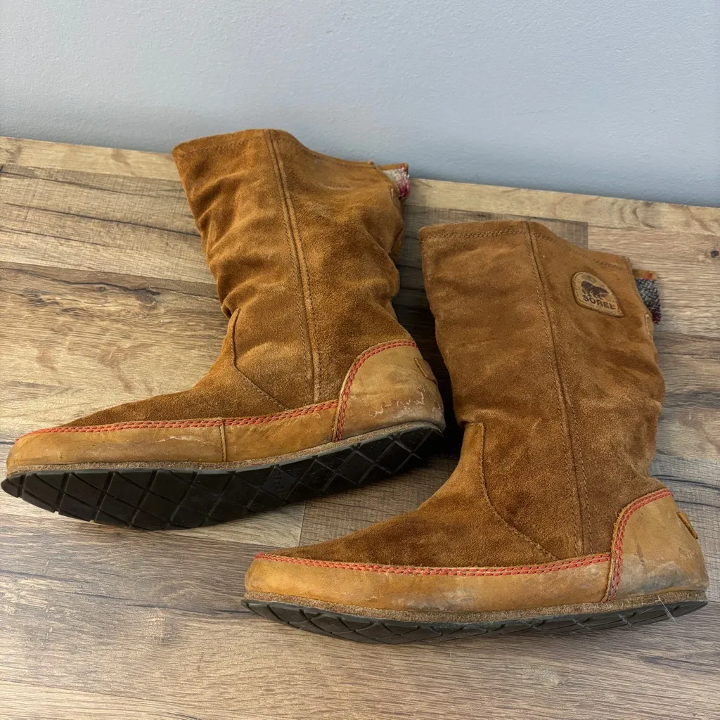 Sorel F13 NL2024 Suede Leather Yaquina Tall Mid Calf Boot Women’s - Image 11