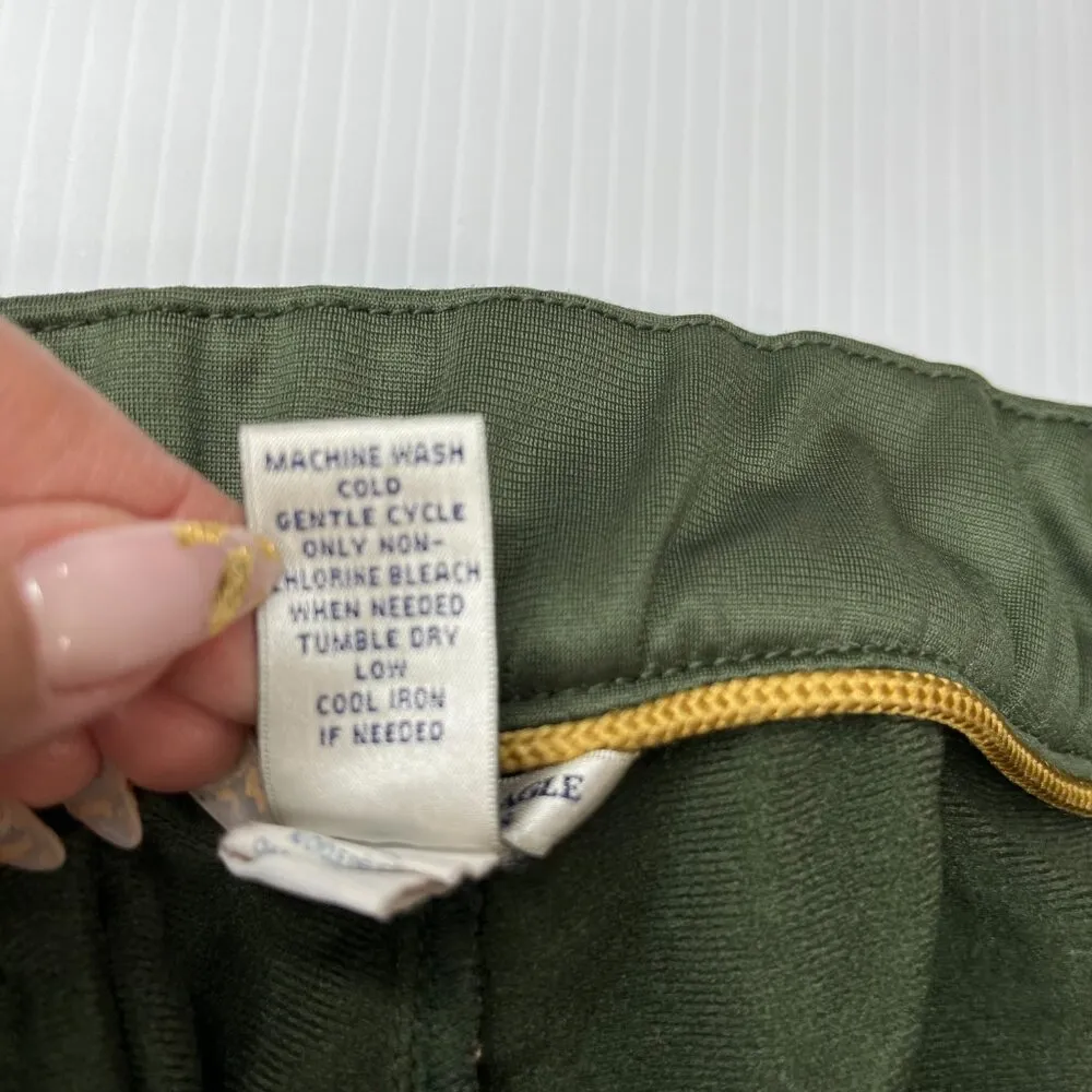 American Eagle Vintage Y2K Womens Green Track Pants Zip Closure Zip Ankle Size 2 - Image 4