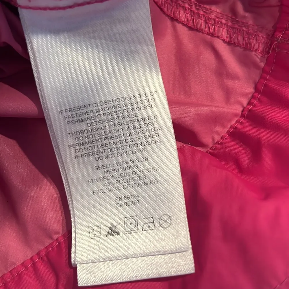 Columbia Jacket Womens Medium Pink Windbreaker Raincoat Full Zip Hooded Active - Image 11