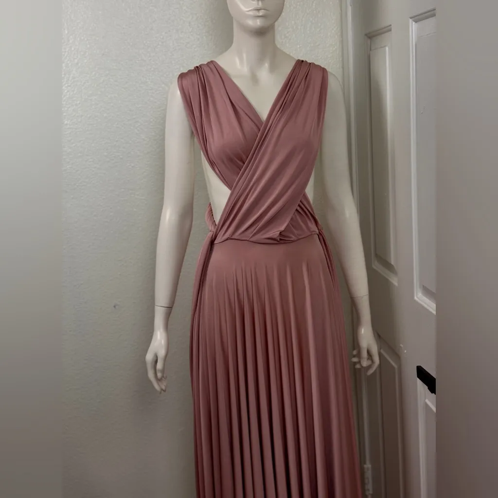 Twobirds Dusty Rose Backless Gown Pink Size undefined - Image 6