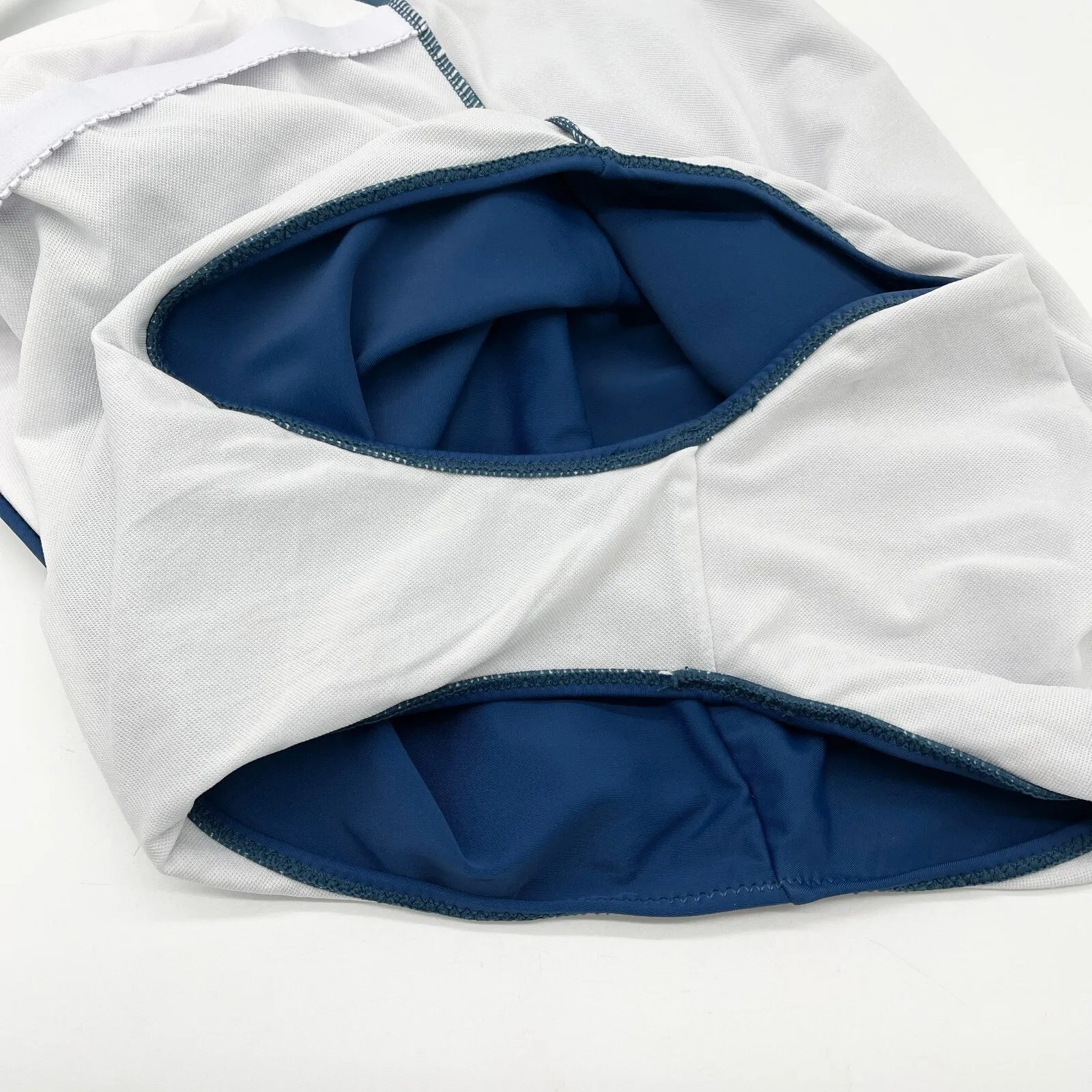 One Piece Swimsuit Womens Size Large Modest Minimalist Classic Resort‎ Beach Blue - Image 6