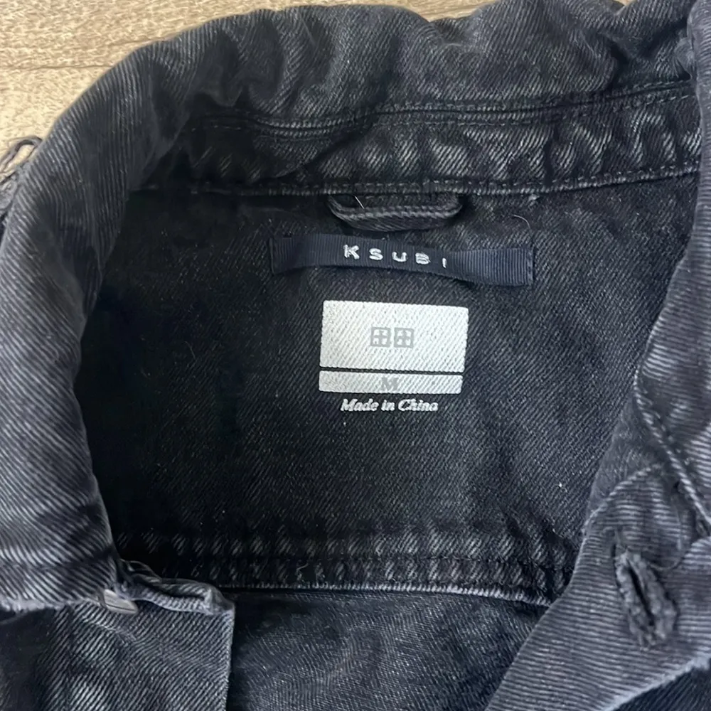 KSUBI Black Denim Jacket Size Medium - Image 2