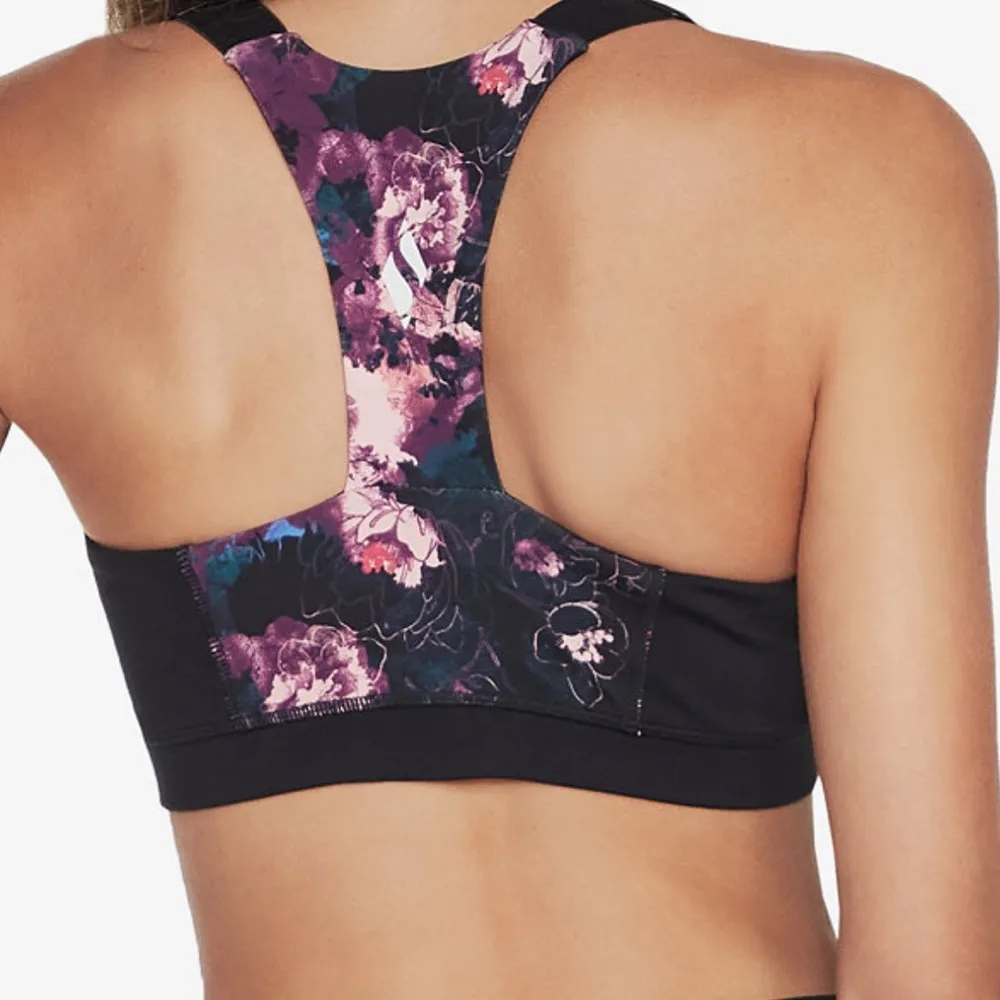 Skechers GOWALK Linear Floral Front Zip Bra - Image 2