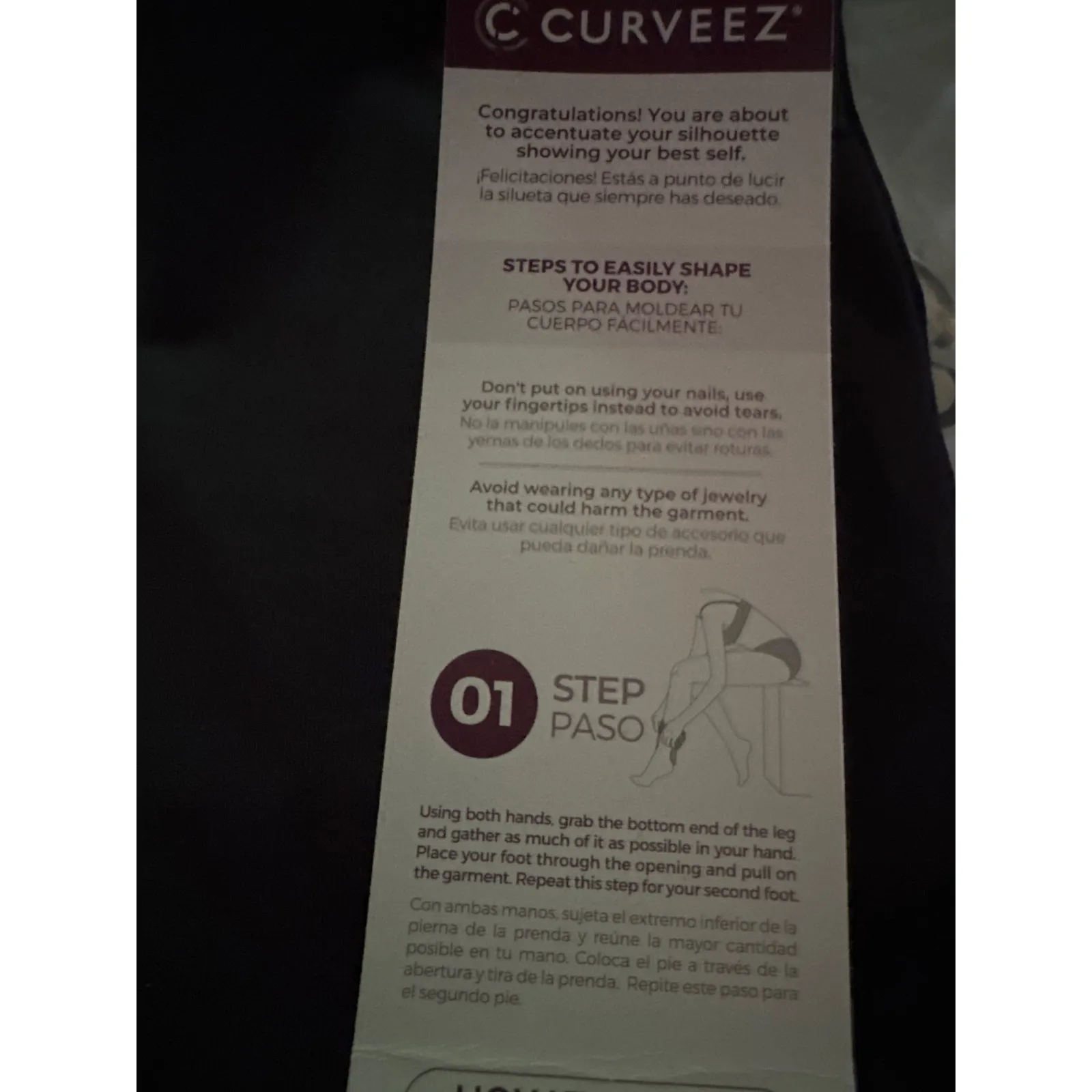 Brand New Curveez Women's Large Black Stunning Shape Hi Waisted Leggings - Image 5