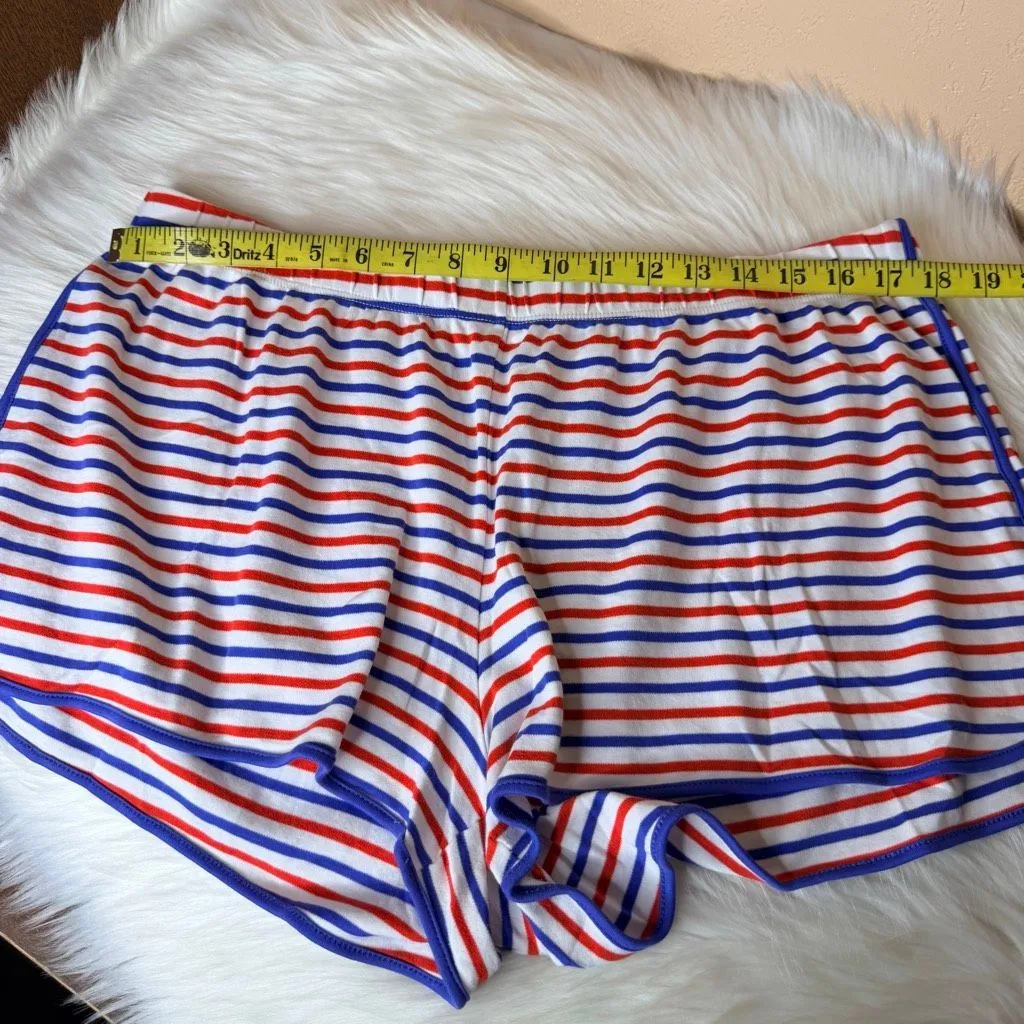 Lake Set Sail Red White and Blue Stripe Pajama Set Size XXL - Image 12