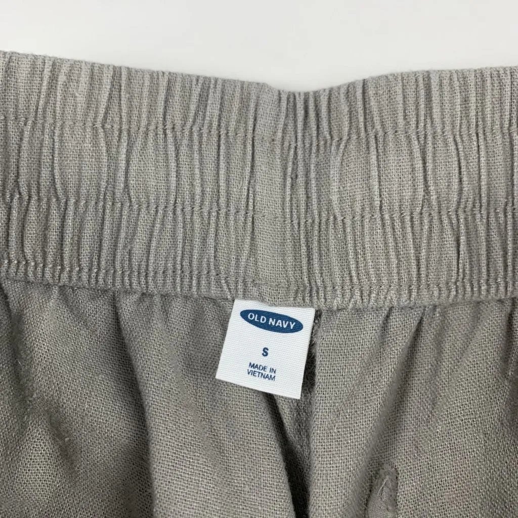 Old Navy Amalgam Linen Blend Cargo Jogger Pant S - Image 4