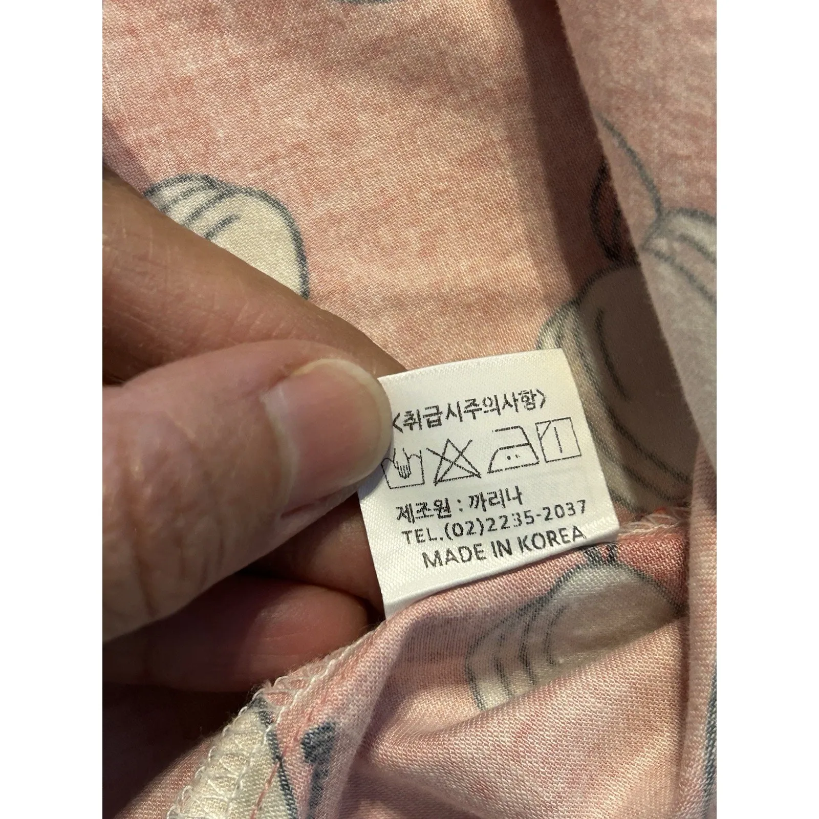 Coquette Pink Macaron Print Ruffle Hem Button - Image 9