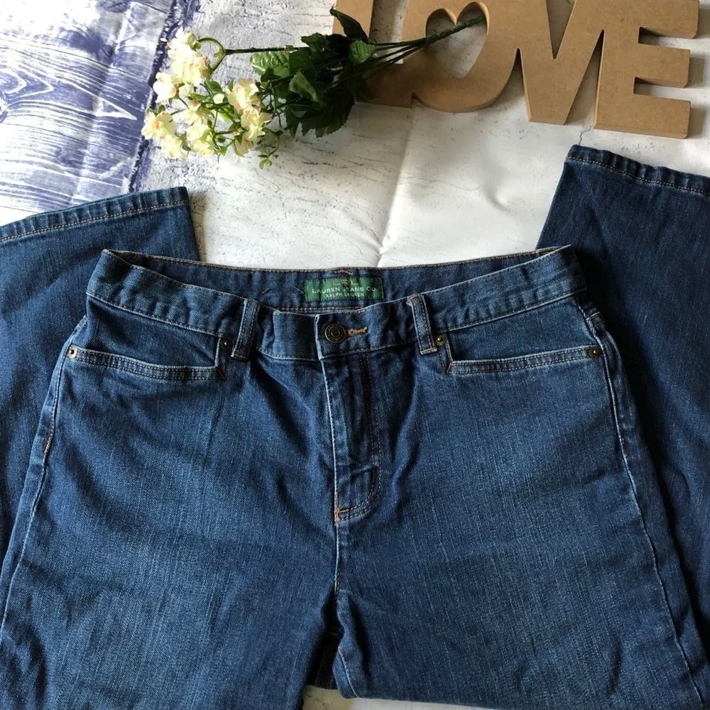 LRL Lauren Jeans Co Ralph Lauren Women's Size 8 Blue - Image 7