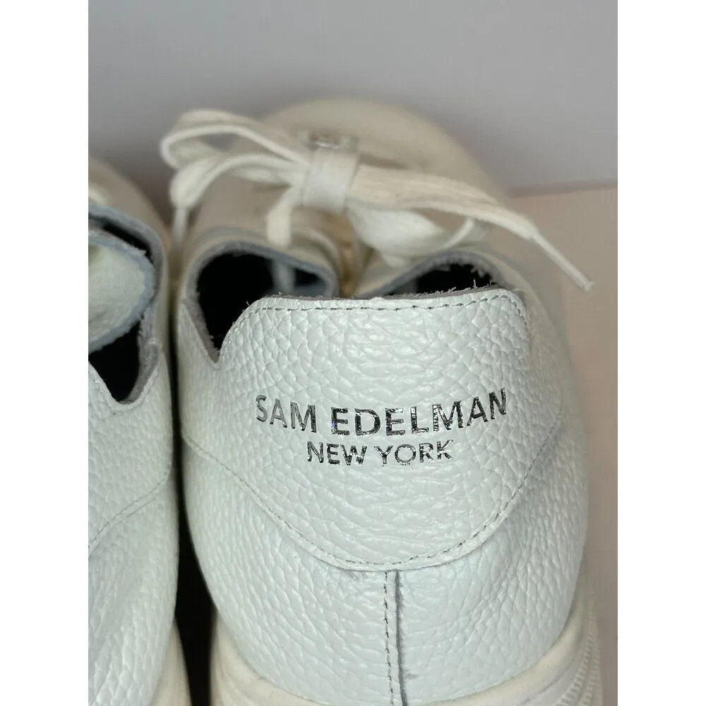 Sam Edelman Women's Pippy Size 8M White Leather Platform Sneakers Shoes NWOB - Image 10