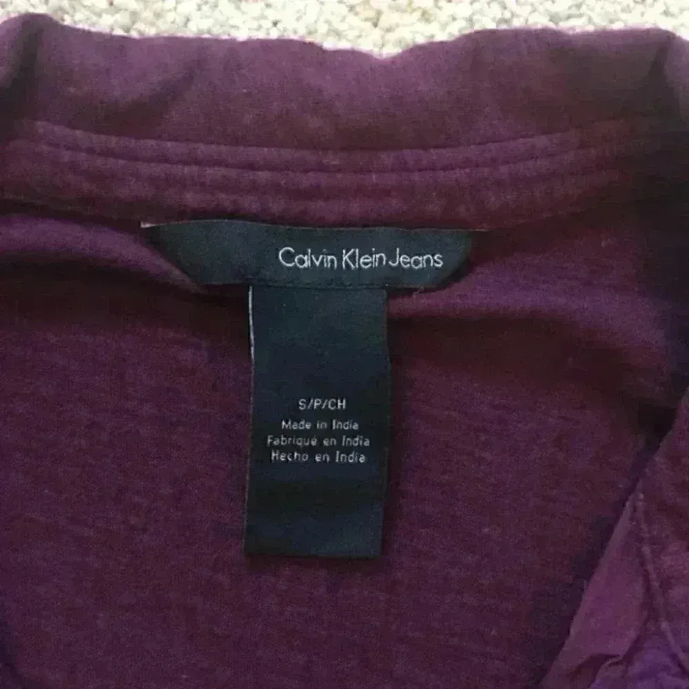 Calvin Klein ⭐️  jeans lightweight purple button up - Image 2