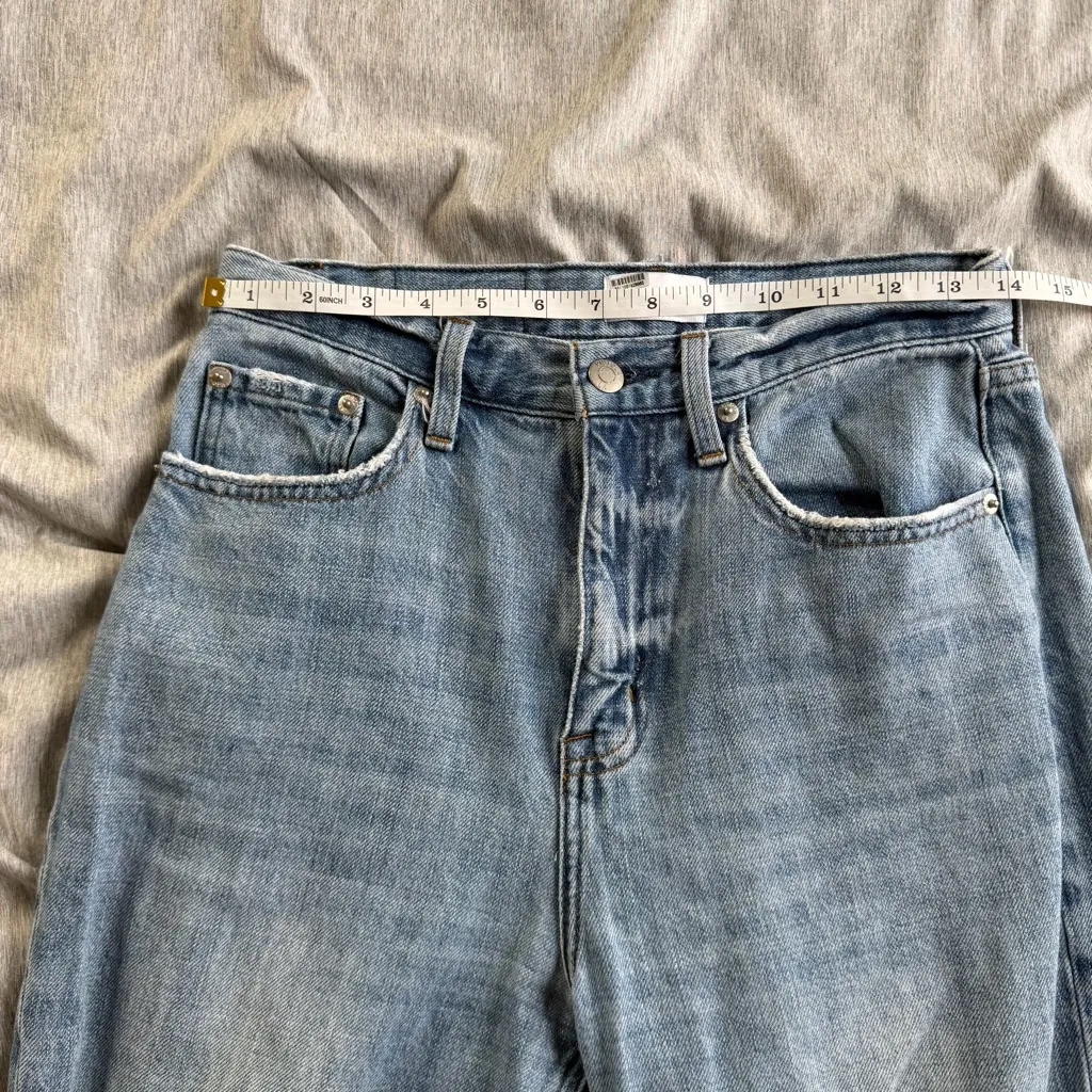 Pistola Ruby High Rise Palazzo Wide Leg Jeans in Othello 26 Preppy Coquette - Image 11