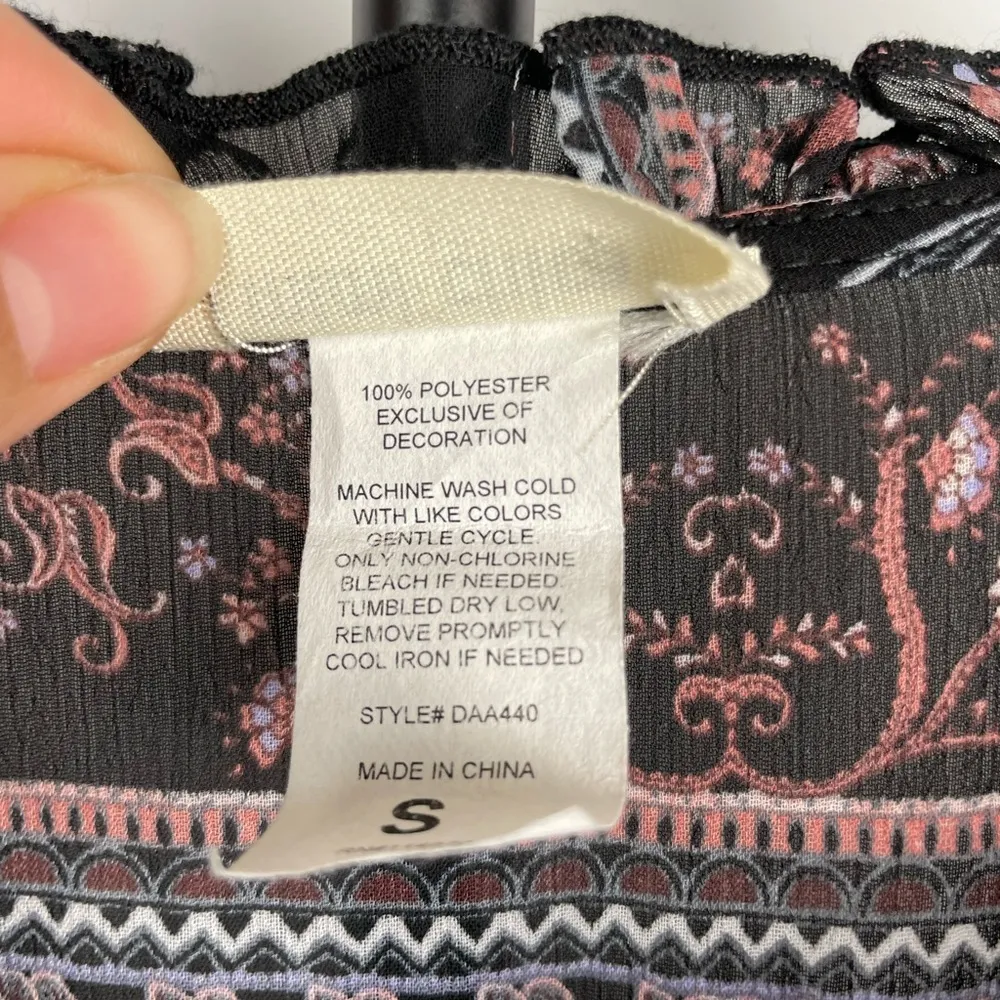 Mimi Chica  Boho Paisley Knee‎ Length Printed Dress - Image 5