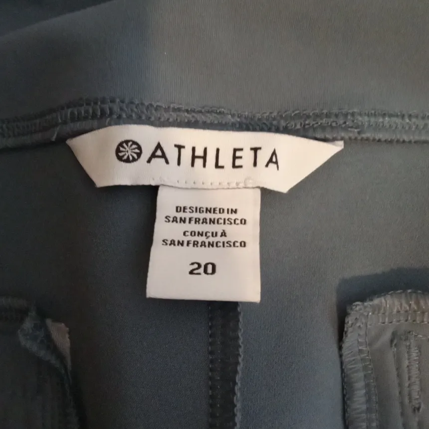 Athleta Endless Pant High Rise Cropped Office Pull Over Womens 20 - Image 2