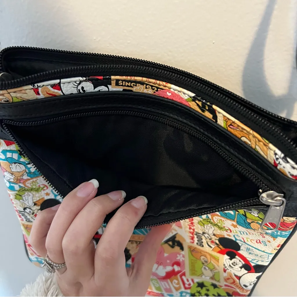 Disney Colorful Mickey & Minnie Mouse Crossbody Bag - Image 4