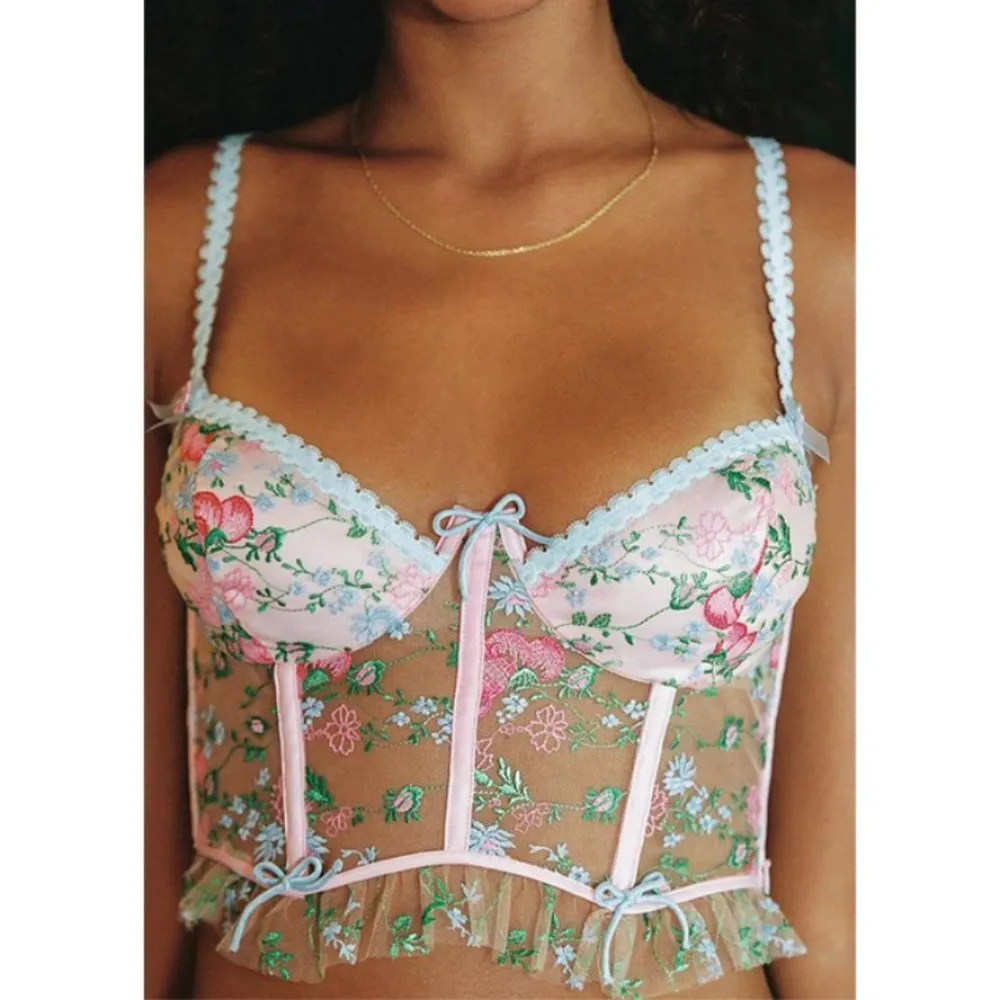 💕FOR LOVE AND LEMONS💕 Swaying Rose Bustier ~ Large L NWT - Image 8