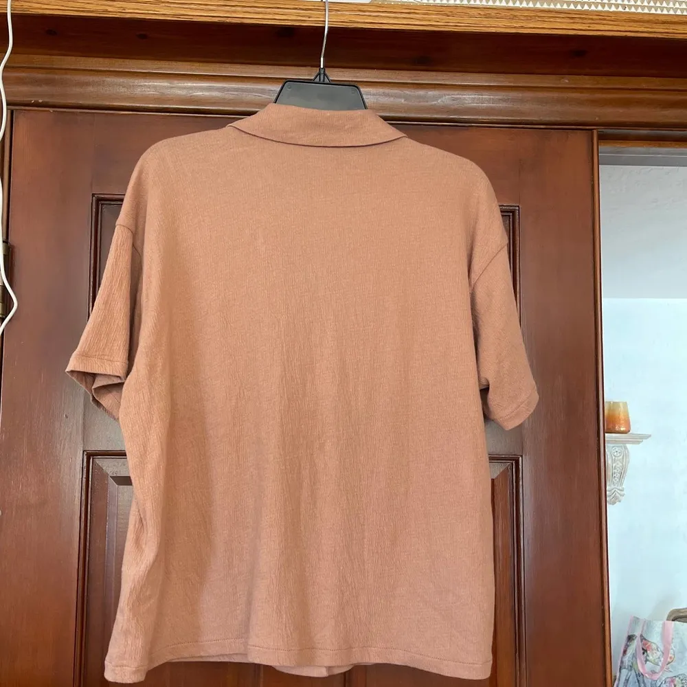 Madewell Knit Lightspun Camp Shirt Medium - Image 5