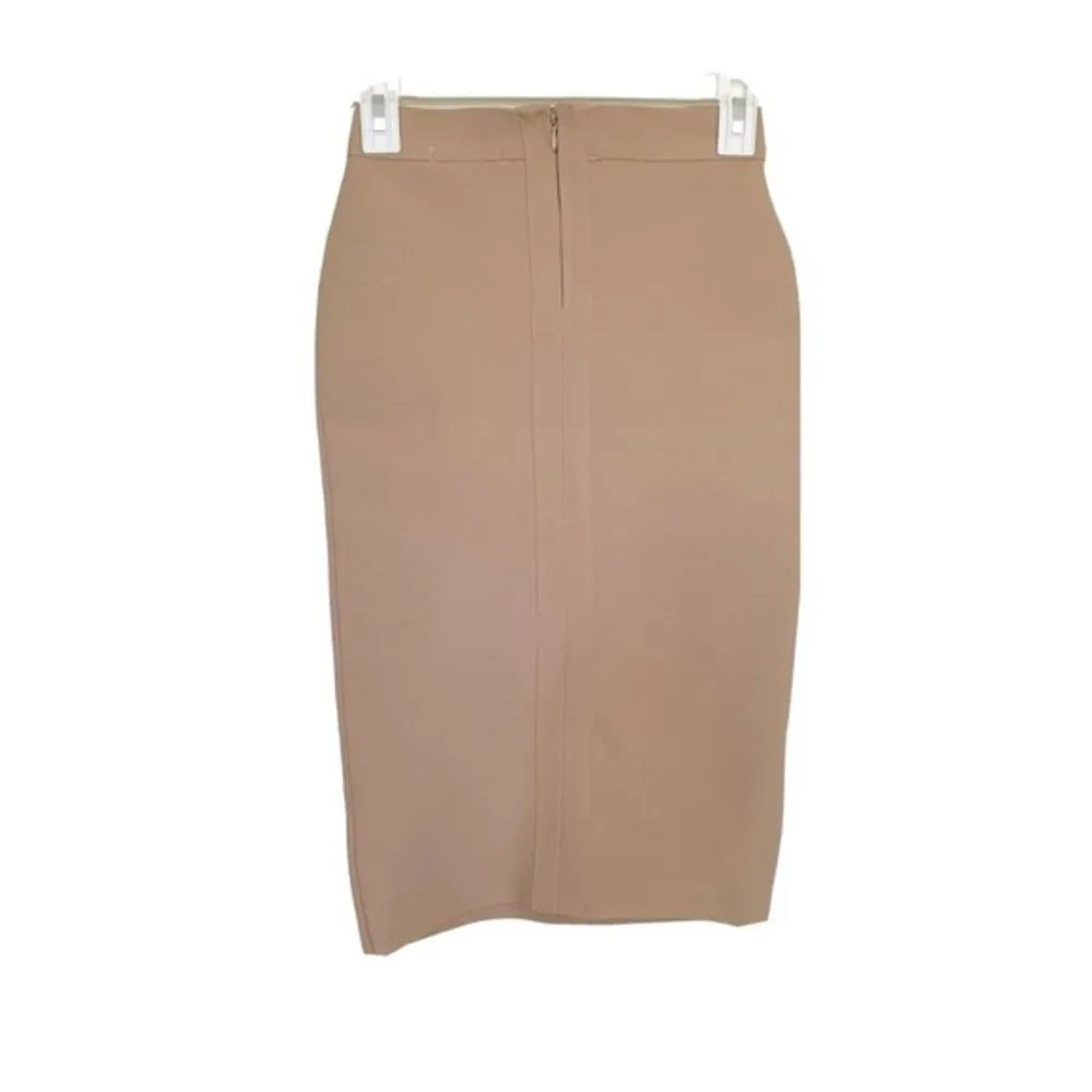 Love tree Womens Skirt Size Small Pencil Brown Career Work Stretch Corporate - Image 2