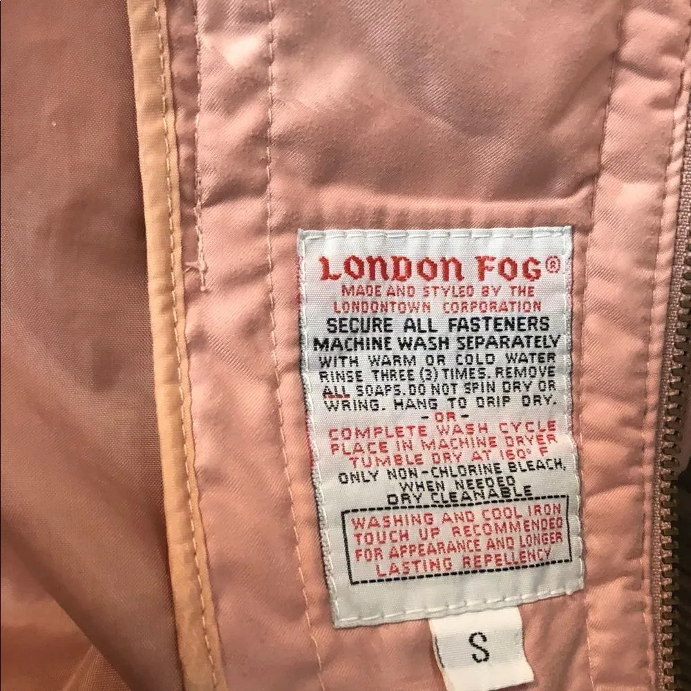 Fog by London Fog light pink coat with quilted insert. This can be coat or thinn - Image 5