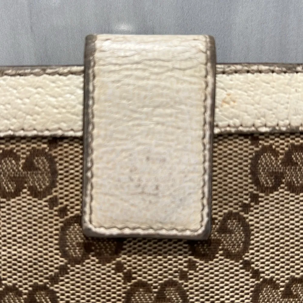 Gucci Monogram Leather Long Snap Project Wallet - Image 7