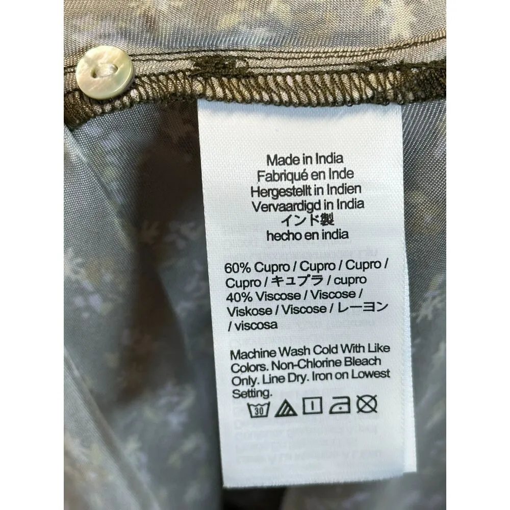 Madewell Women's NO116 Size 4 Expedition Green Wide V-Neck Midi Dress NWT - Image 11