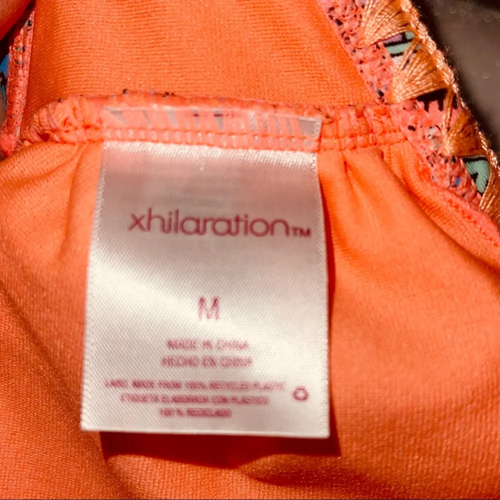 Swimsuit Top only bright colors cross ties in back - Image 4